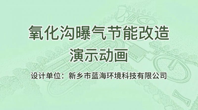 氧化沟曝气机-动画 蓝海环境科技